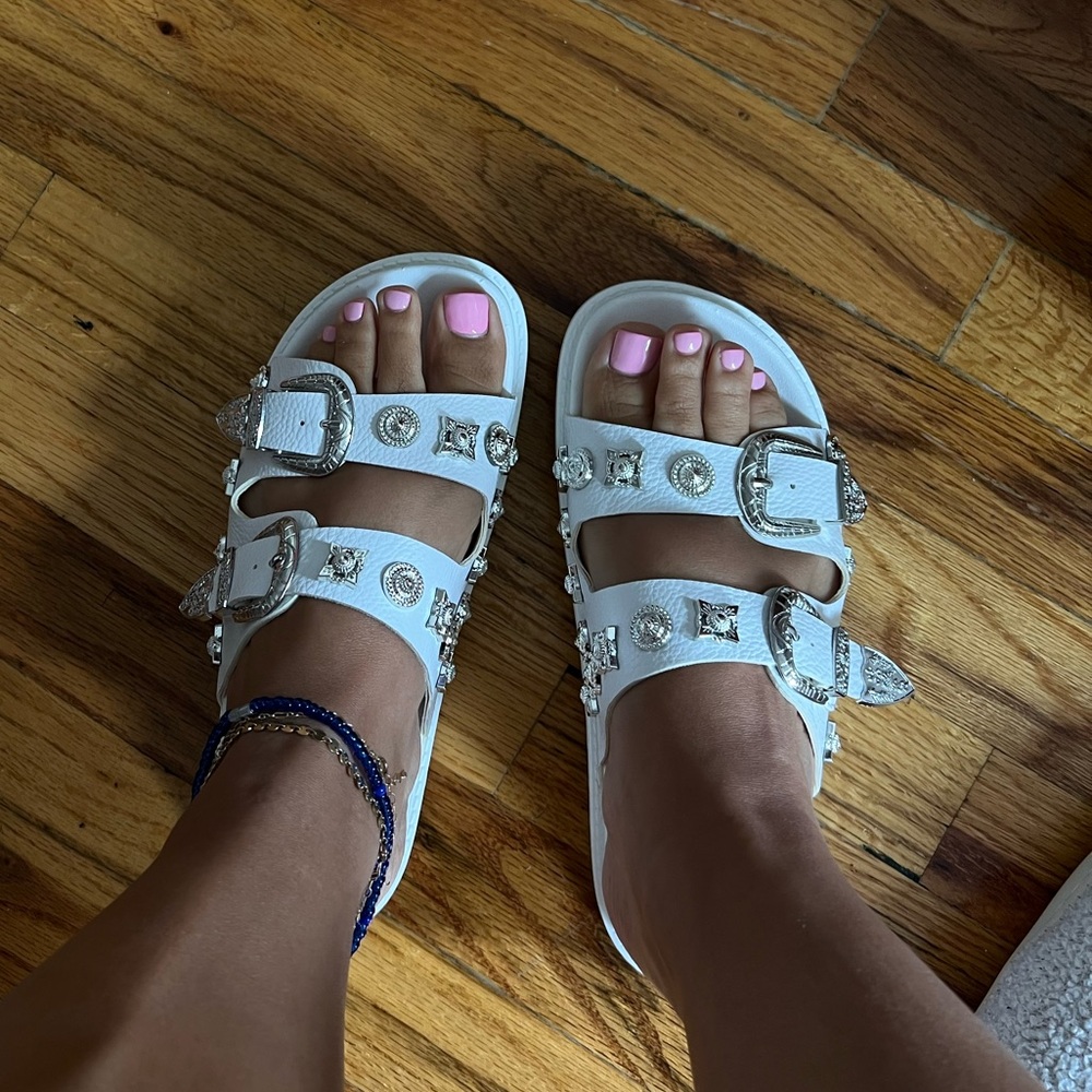 “Toga Pulla” White Sandals